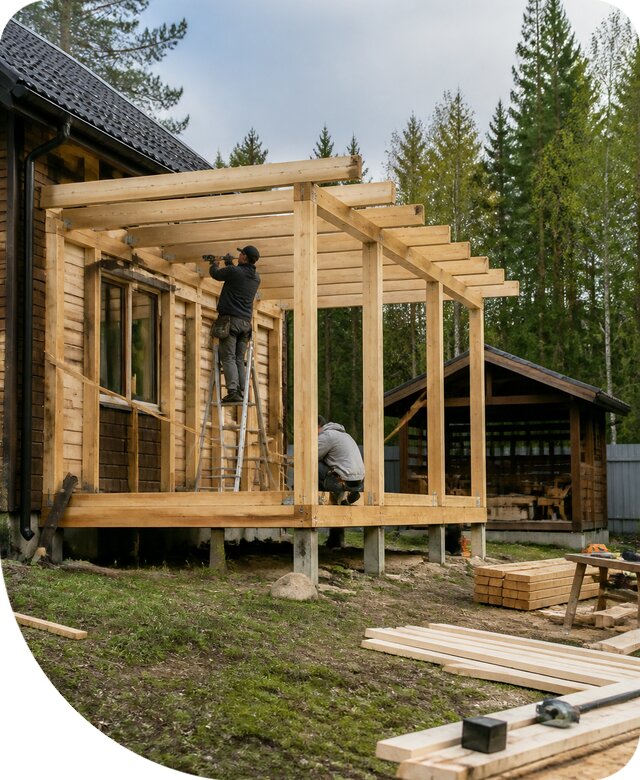 Строительство пристроек и построек на участке в Петропавловске-Камчатском