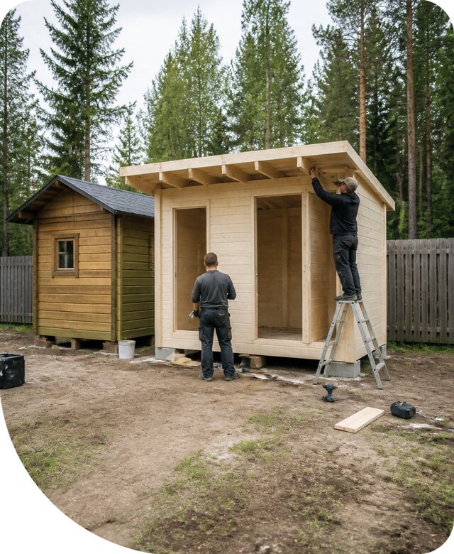 Строительство душа, туалета и хозблока под ключ в Петропавловске-Камчатском
